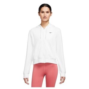 Nike Women's Classic White Full Zip-Up Hoodie, Size XL